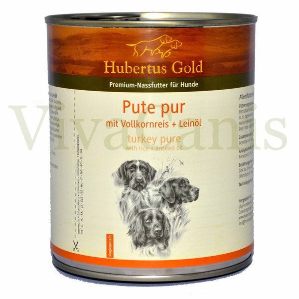 Hubertus Gold ® Premium Nahrung Pute pur mit Vollkornreis