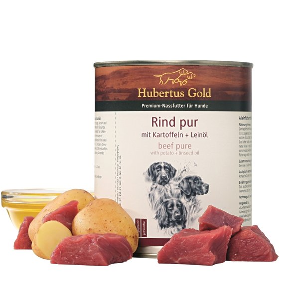 Hubertus Gold ® Premium Nahrung Rind pur mit Kartoffeln