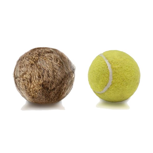 Firedog ® Tennisball mit Kaninchenfell